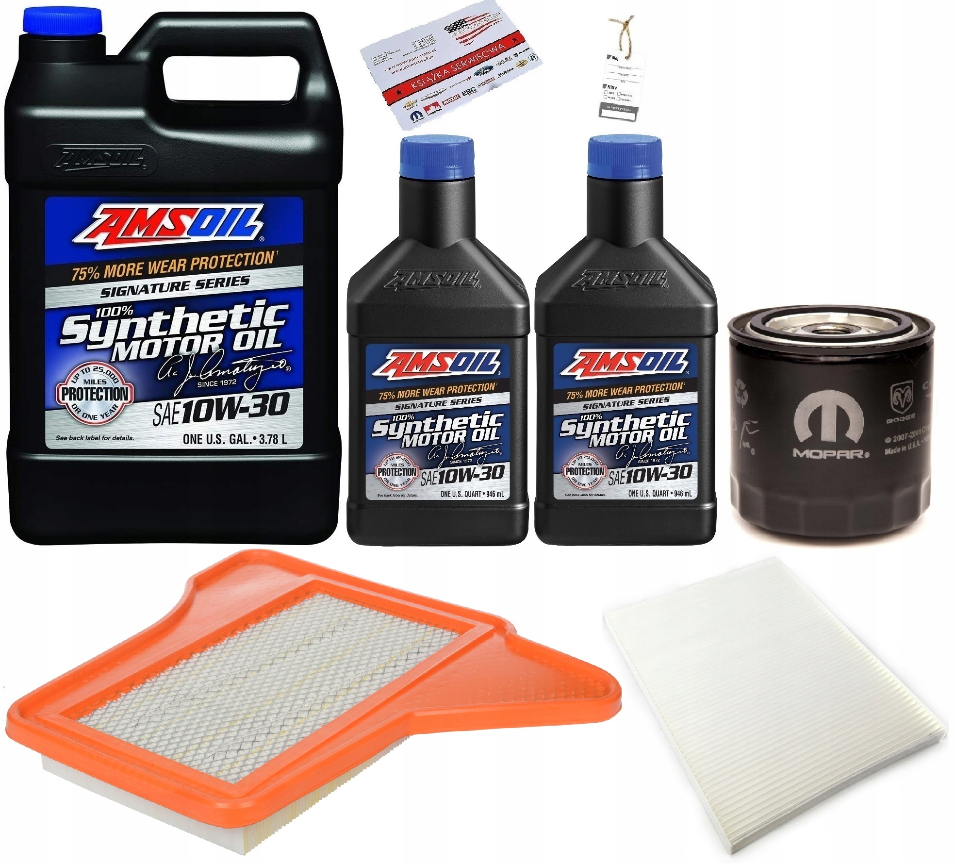 AMSOIL 10W30 + FILTRY CHRYSLER PACIFICA 3,5 04-06