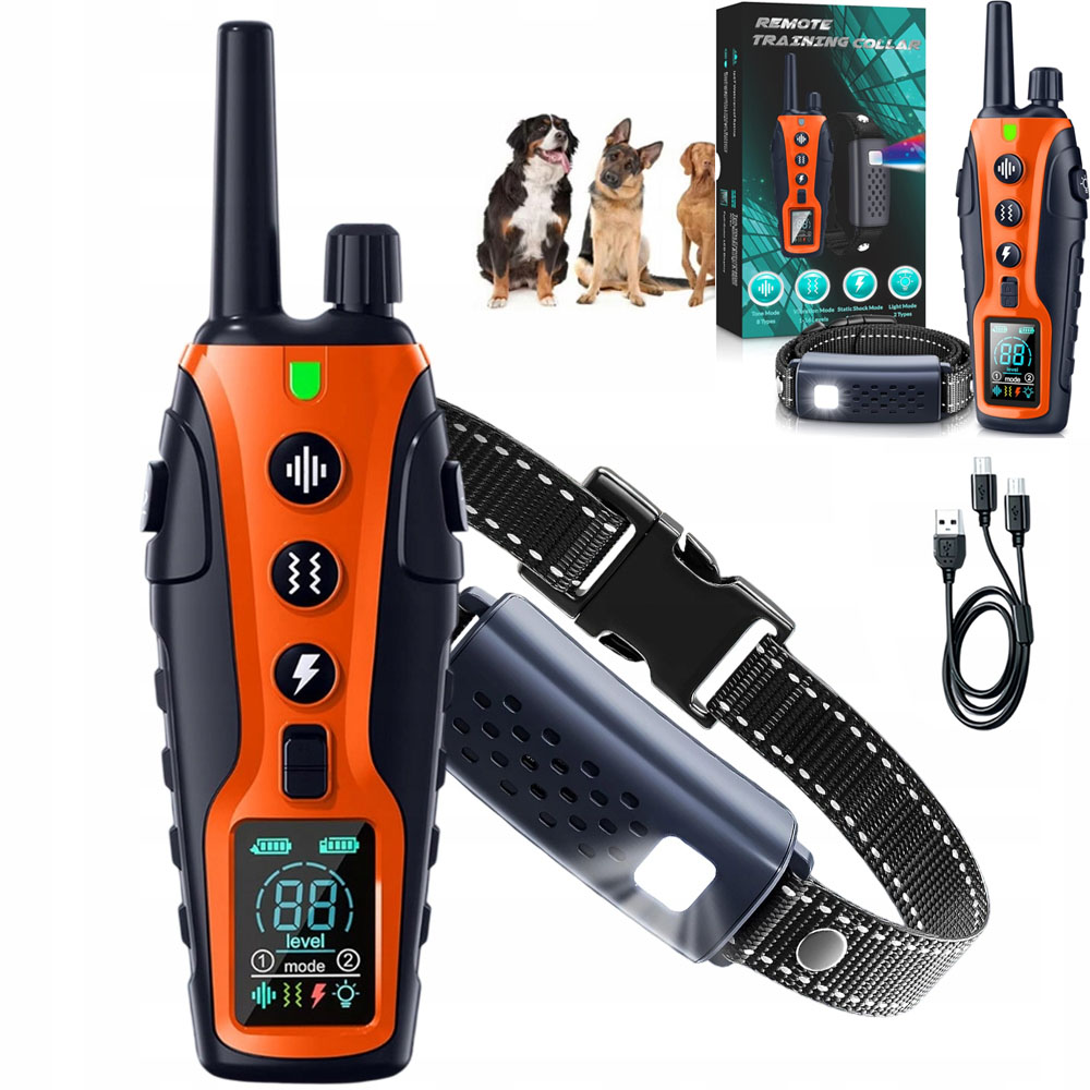 Levně Elektrický Protiučební Obojek Pro Psa Vodotěsný Trénink