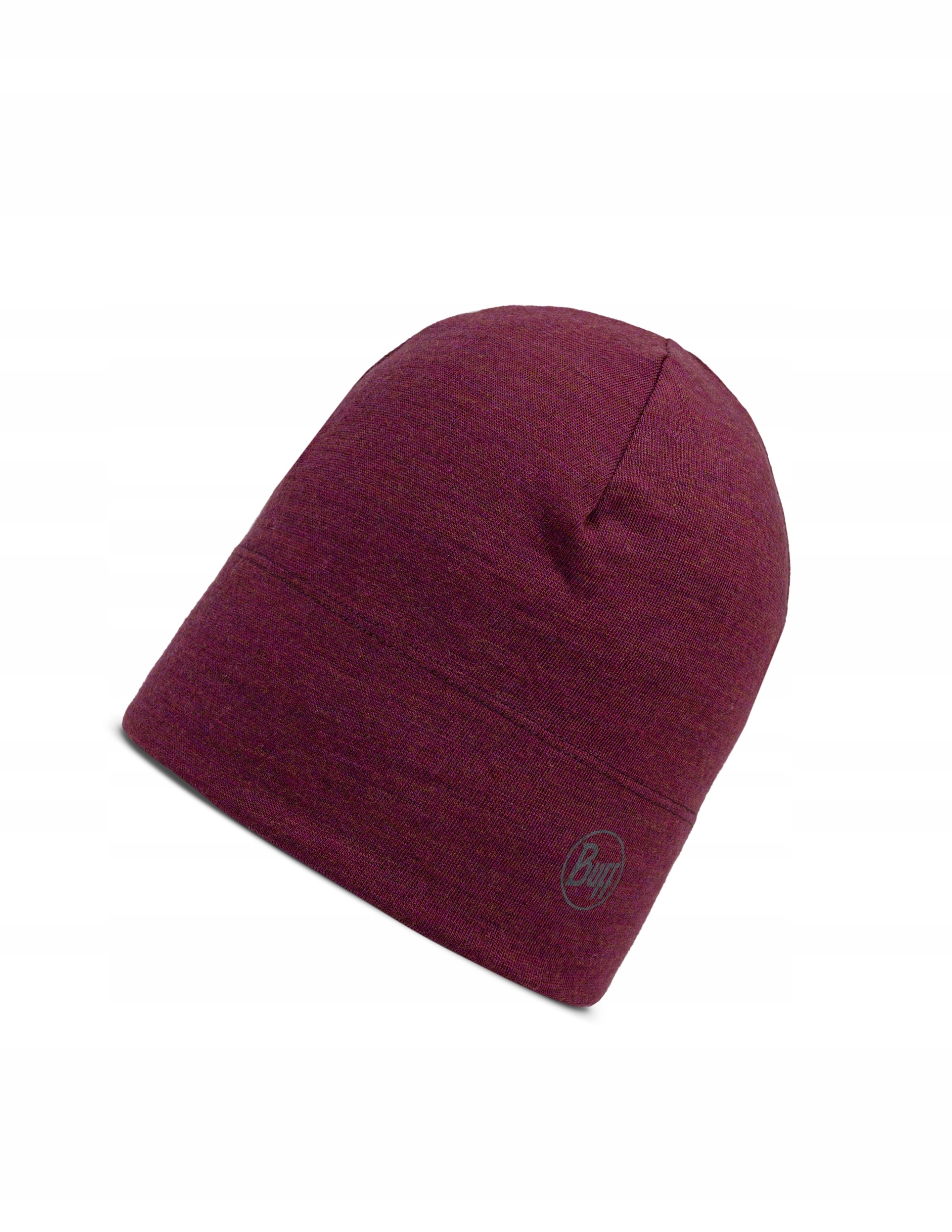 Burgundská zimní Čepice Buff Midweight Merino