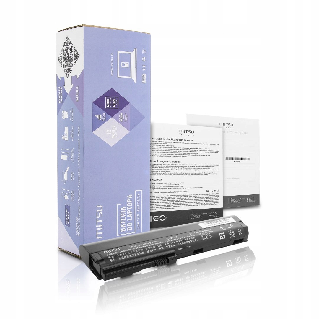 

Bateria Mitsu do Hp 2560p, 2570p