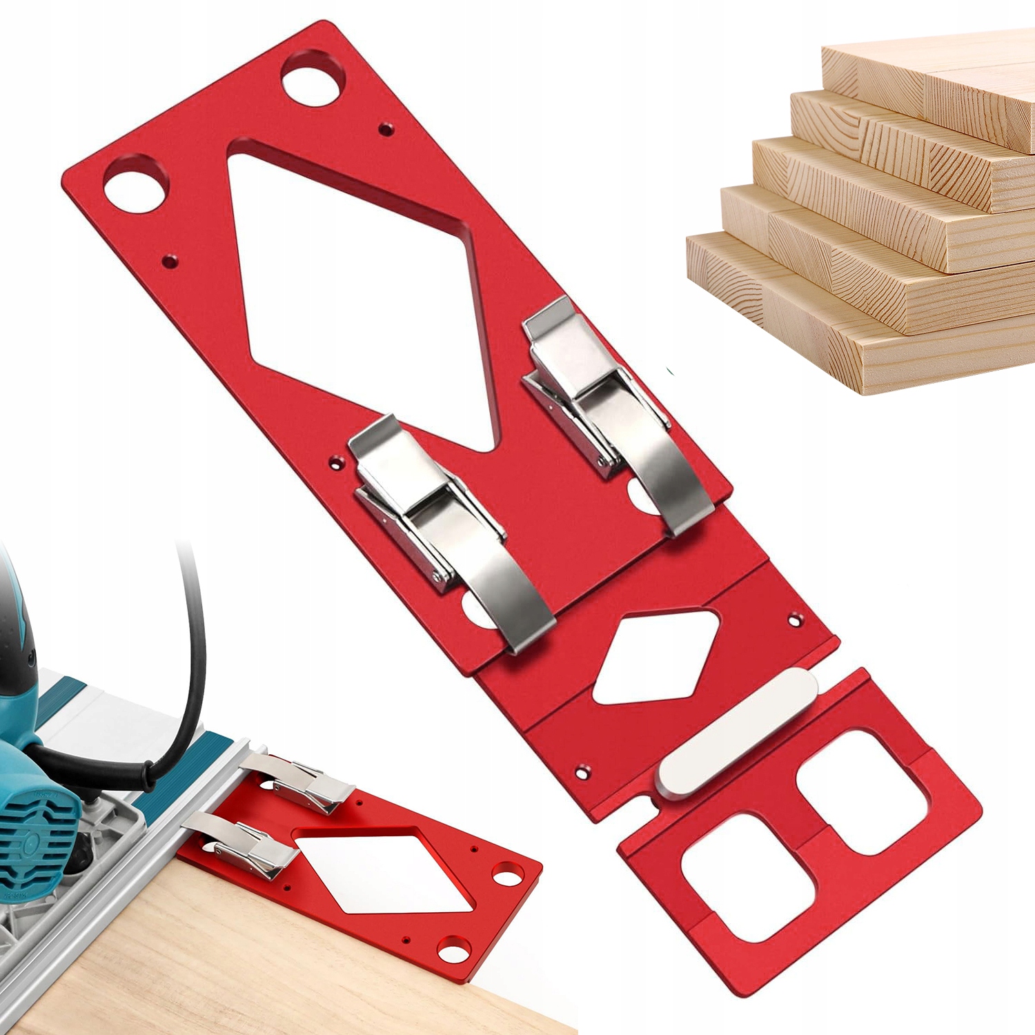 Upínací Úhelník 90° S Okrajovou Lištou Pro Festool Makita Powertec Wen