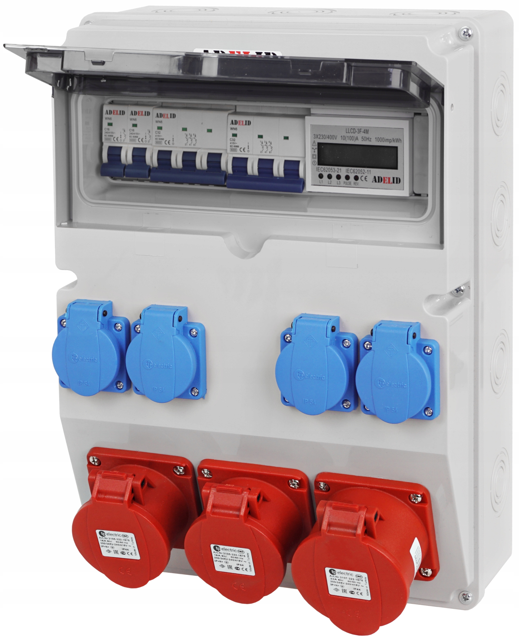 

Rozdzielnica Budowlana 32/5 2X16/5 4X230V Licznik