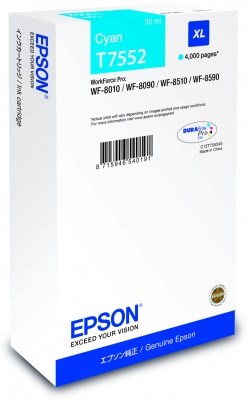 Epson Ink bar WF-8xxx Series Ink Cartridge XL Cyan (4.000 str.) (39 ml)…