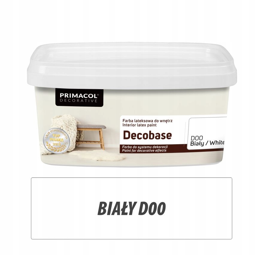 

Primacol Lateksowa Farba Decobase 1L Biała D00