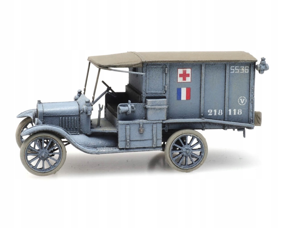 Francouzská Sanitka T-Ford Model H0 1:87 Artitec