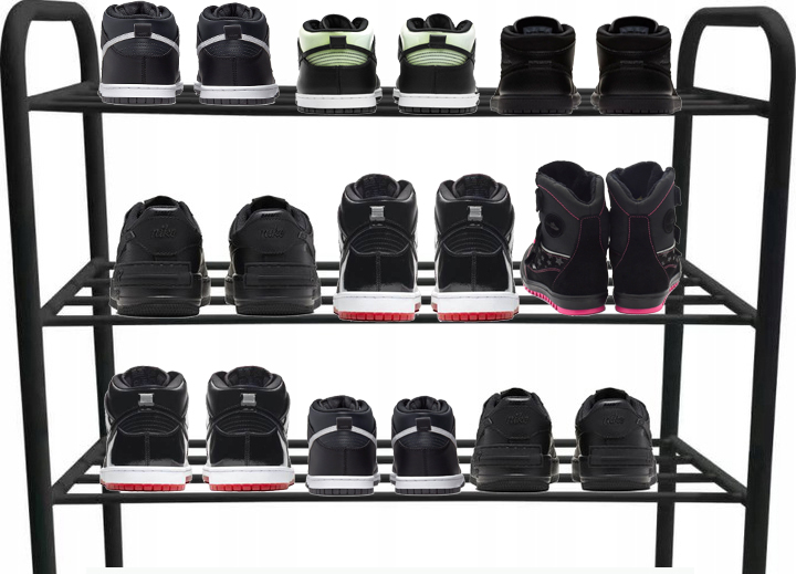 METALOWA PÓŁKA STOJAK NA BUTY OBUWIE SZAFKA Materiał metal