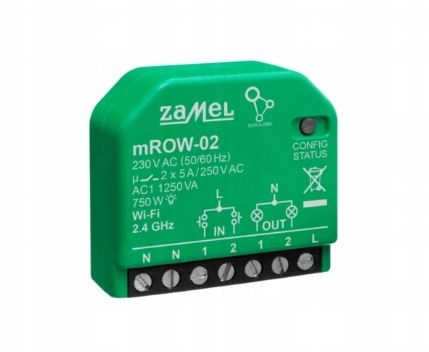 Přijímač Wi-fi 2-kanálový obousměrný miniaturní mROW-02