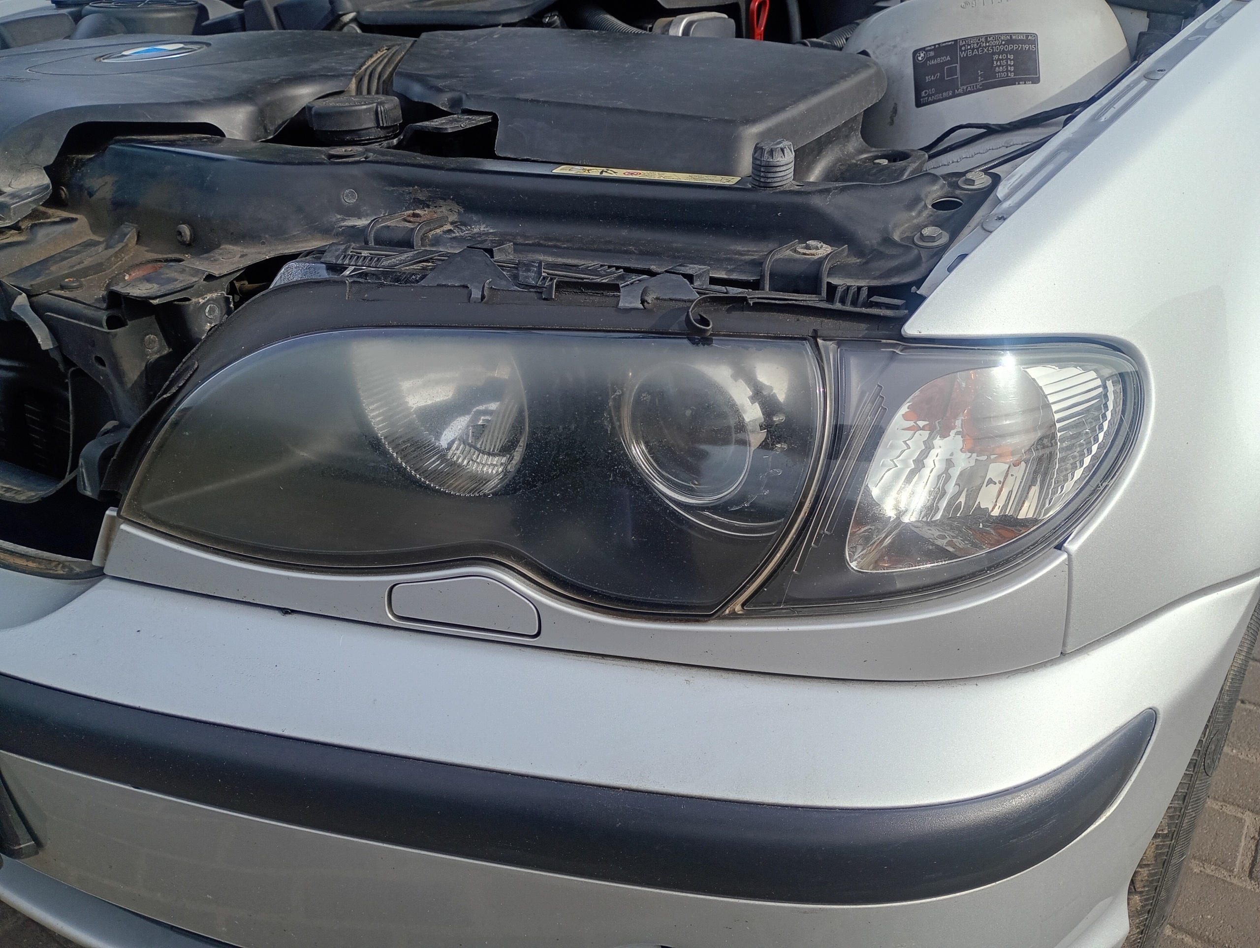 Reflektor light left front front XENON RING BMW E46 FL TOURING 01-05