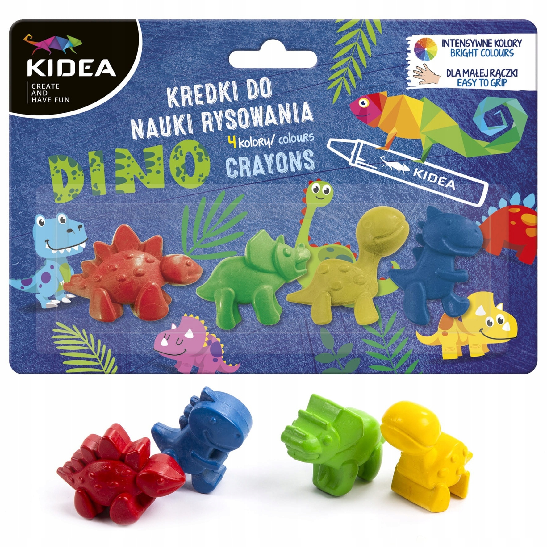 

Kredki dinozaury do nauki rysowania 4 Kidea