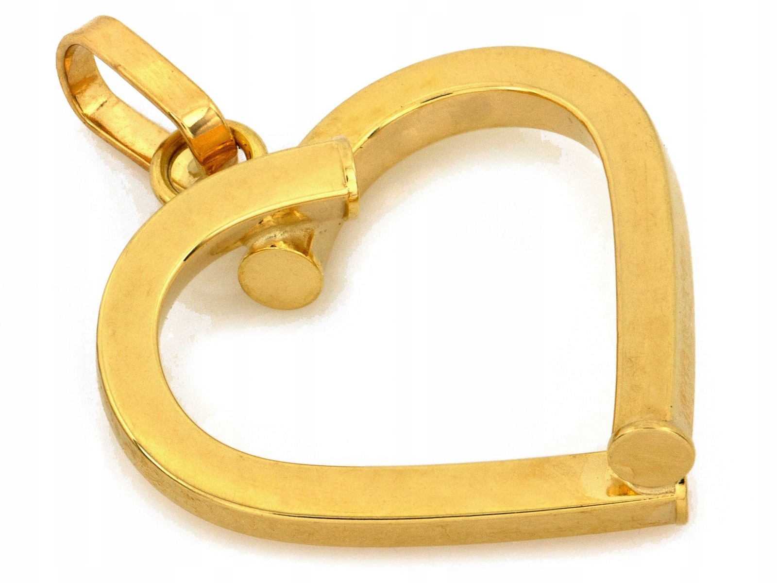 Zlatý přívěsek srdce 585 14k 0.83g obrysy, elegantní šperky pro ženy