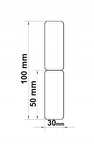 ZAWIAS TOCZONY Z KULKĄ fi 30mm x 100mm Producent BOR
