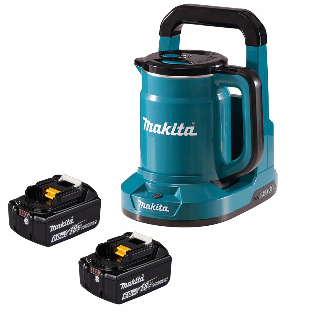 Akumulátorová kanvica Makita DKT360 18V 0,8L+2 akumulátory BL1860B 18V 6Ah