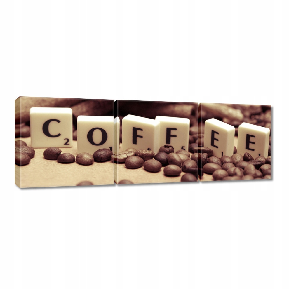 

Obrazy 60x20 Scrabble Coffee