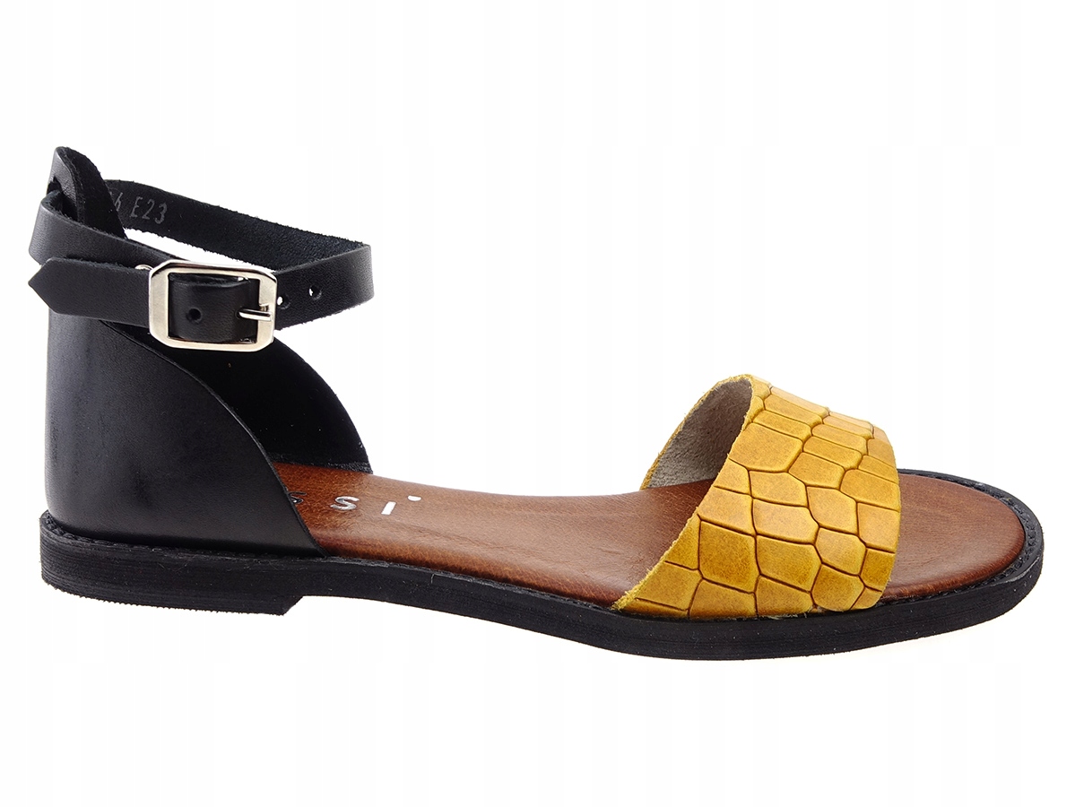 

Nessi sandały buty 18382 czarny, żółty coco 40