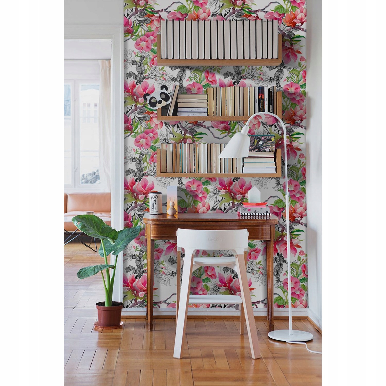 

Tapeta ścienna Kwitnące kwiaty akwarele 104x70 cm