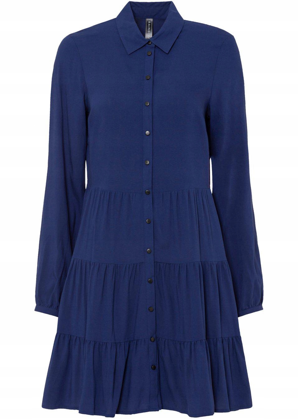 Bonprix 46 _ZT CZERWONA SUKIENKA TRAPEZOWA Rozmiar 46