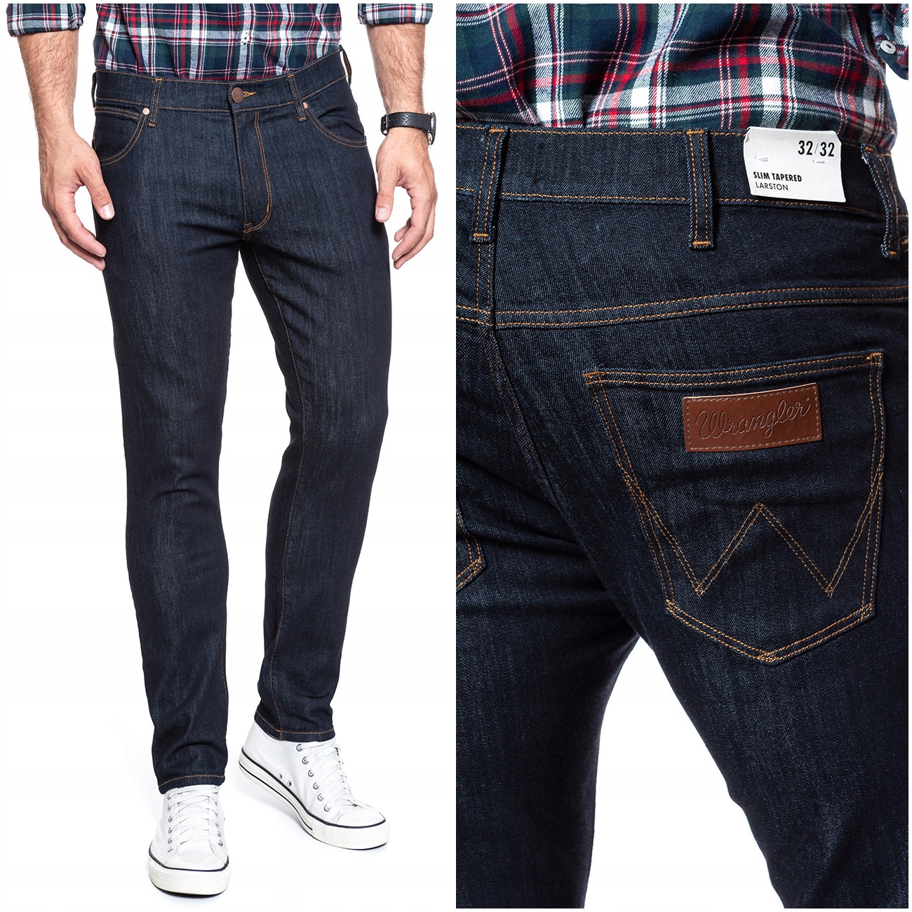 

Wrangler Larston Męskie Spodnie Jeansowe W31 L32
