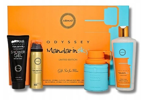 Sada Armaf Odyssey Mandarin Sky 100ML Edp Šampon 100ML Gel 100ML Sprej