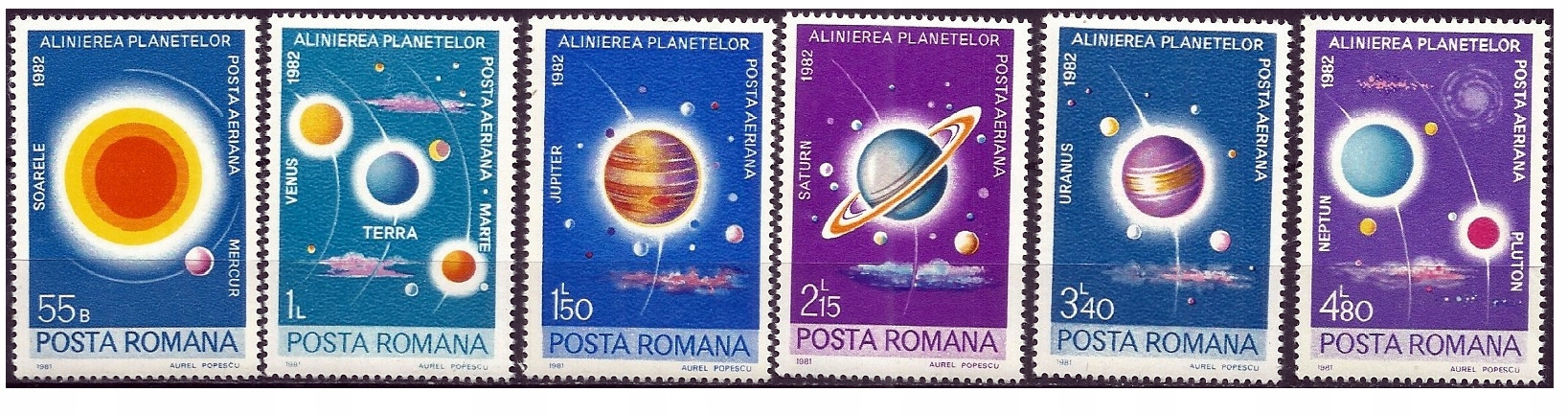 Rumunia Mi 3795-3800 ** Kosmos KS