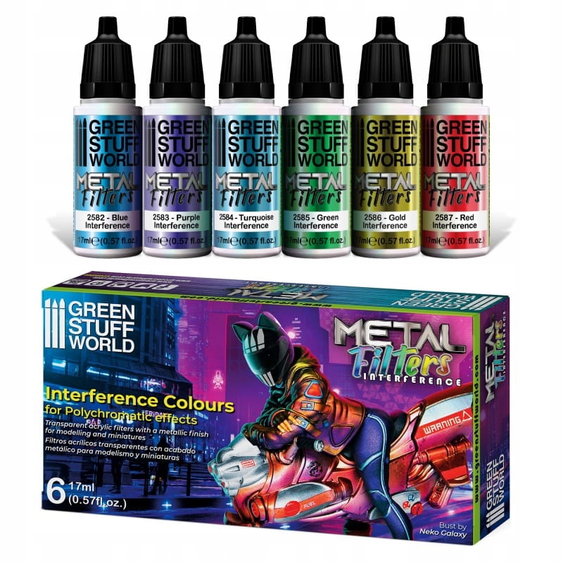 GSW 10129 Metal Filters - Interference Colours [PAINT SET]