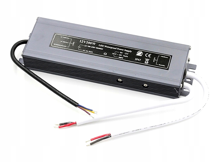 Z12H200 Zasilacz Hermetyczny IP67 Do Led 12V 16,67A 200W Świdnik