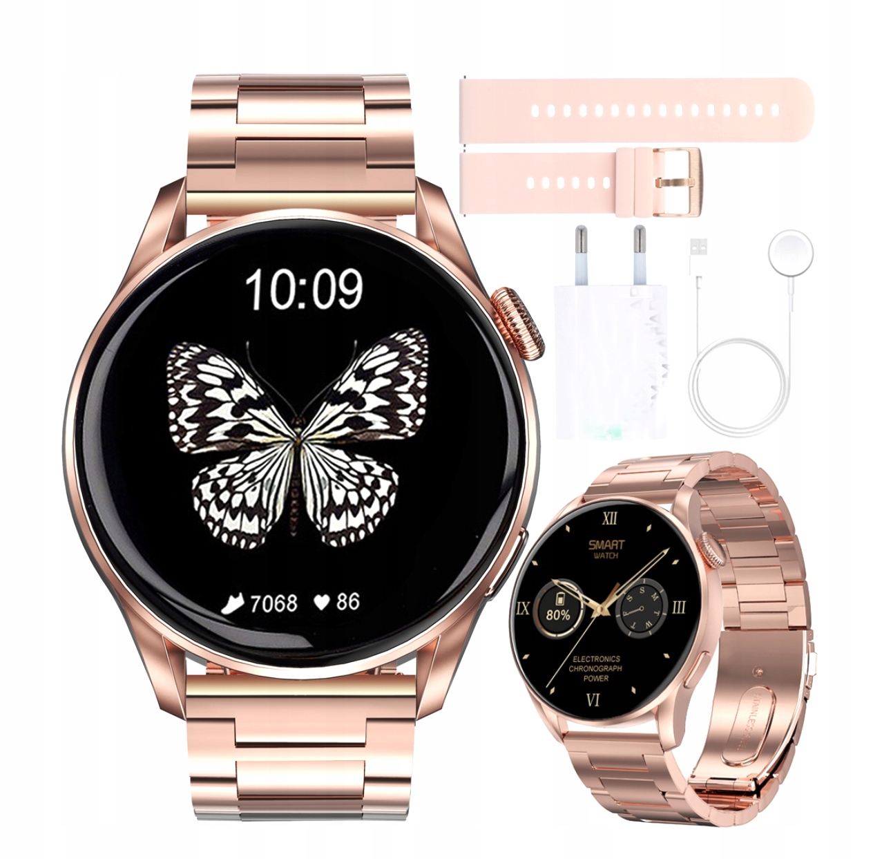 

Piękny Zegarek Smartwatch Damski Ekg Rozmowy Pl