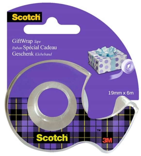

Scotch Taśma do prezentów 19mm x 6m z podajnikiem