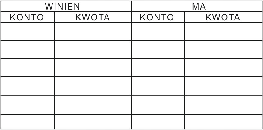 PIECZĄTKa KONTO KWOTA WN MA dekretacyjna 4926