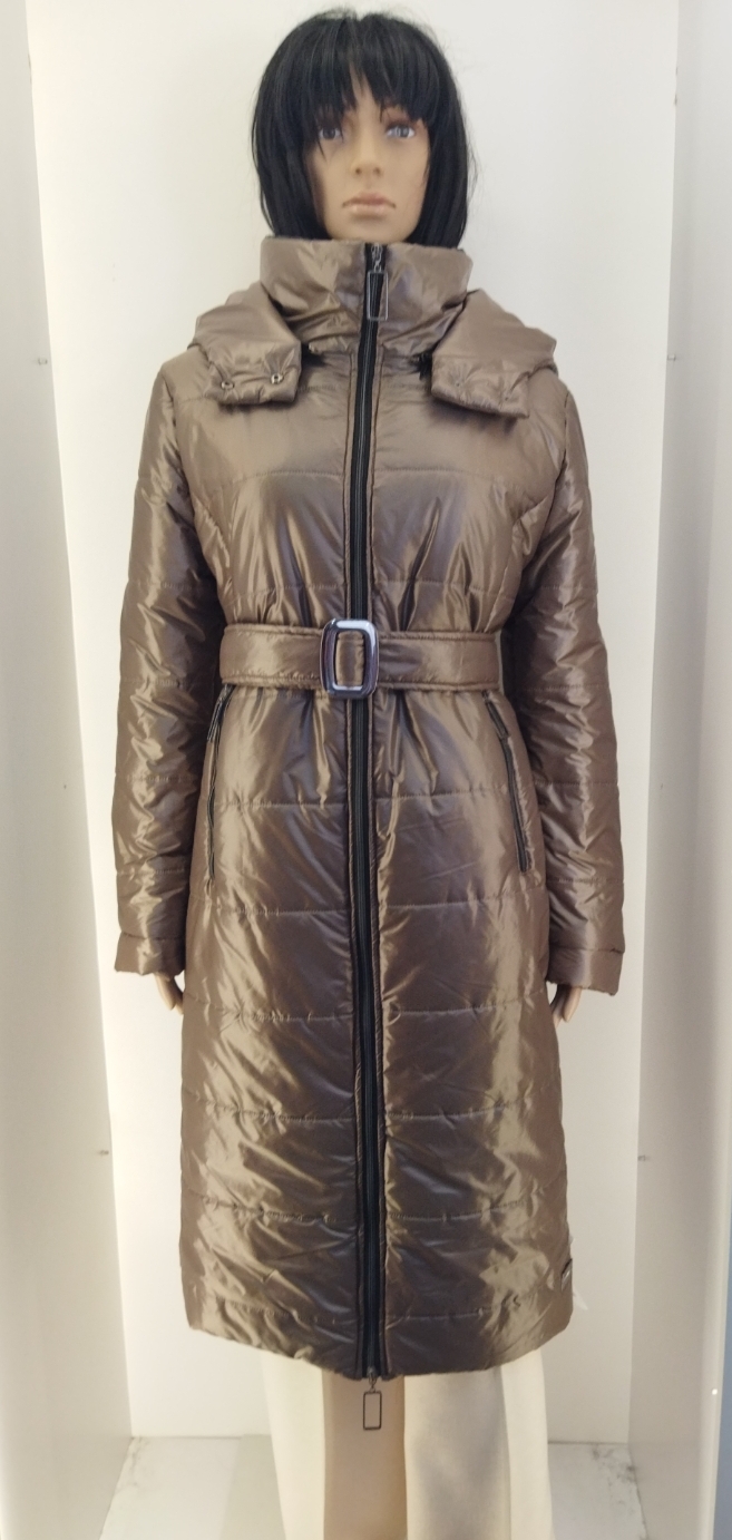 Zimní Bunda Kabát Kapuce Na Zip Vega Moda Pěna Čokoláda Ala vel. 42