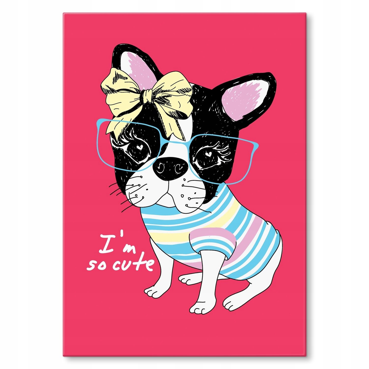 Kovový plakát Im so cute Dárek 22 x 31 cm