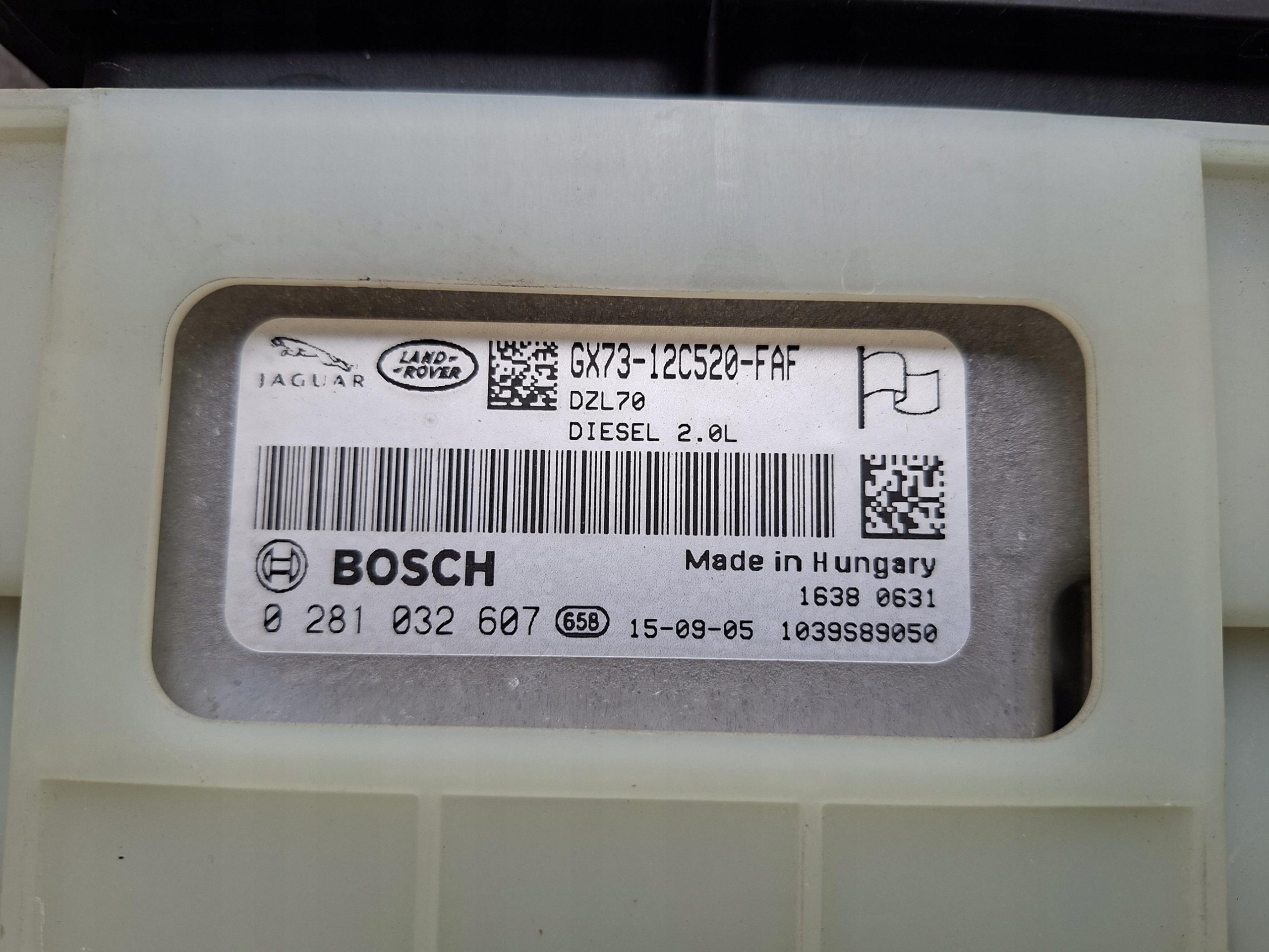 computer control unit of the engine WTYCZKI LAND RANGE ROVER EVOQUE L538 LIFT 2.0 D