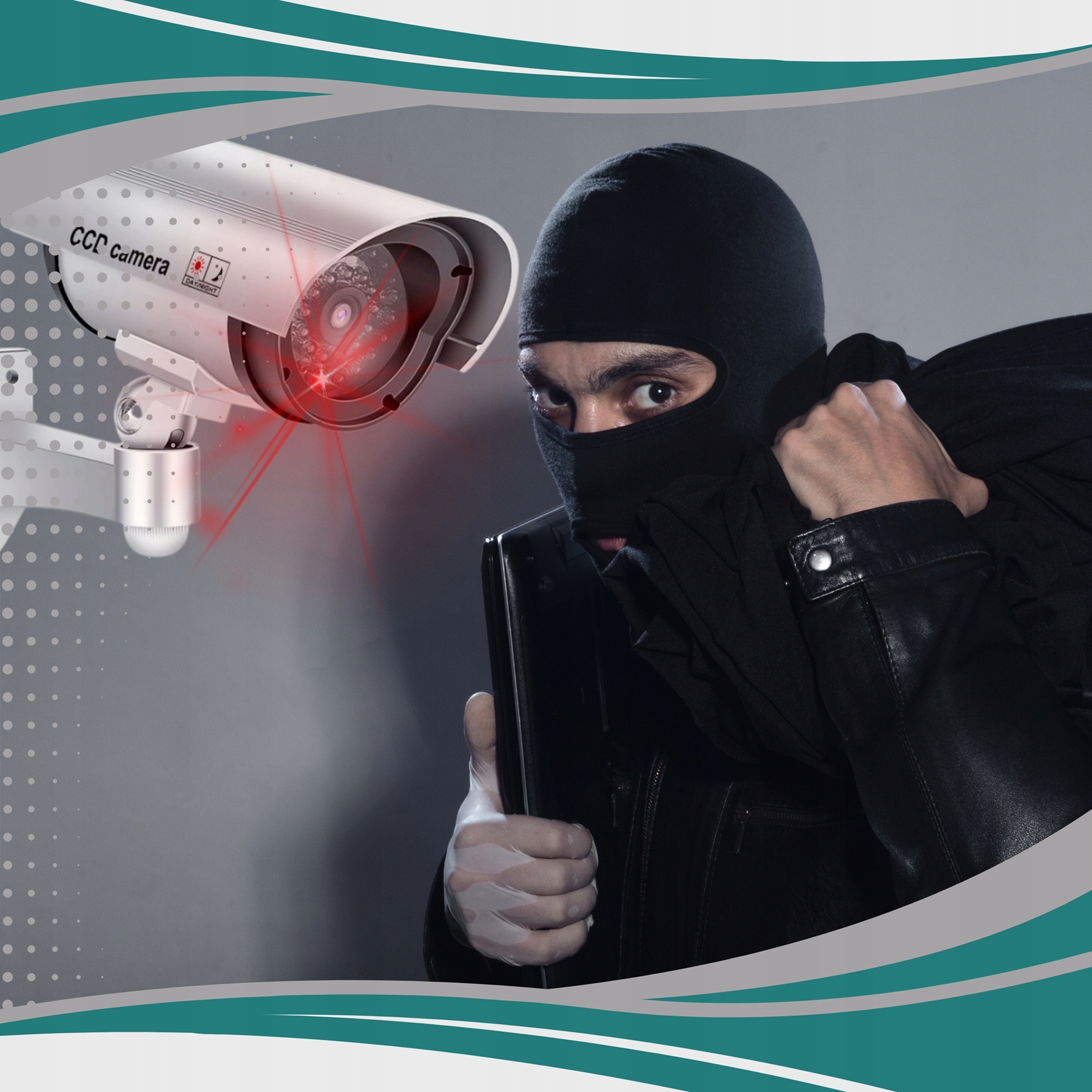 KAMERA ATRAPA IR LED MONITORING KAMERA ZEWNĘTRZNA ŚCIENNA Z DIODĄ MIGAJĄCA Marka Satis