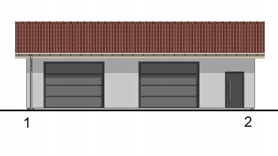 BUDYNEK GOSPODARCZY G011B Szerokość 13.25 m