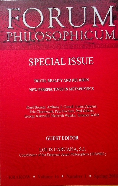 Forum Philosophicum Special Issue vol 16 nr 1