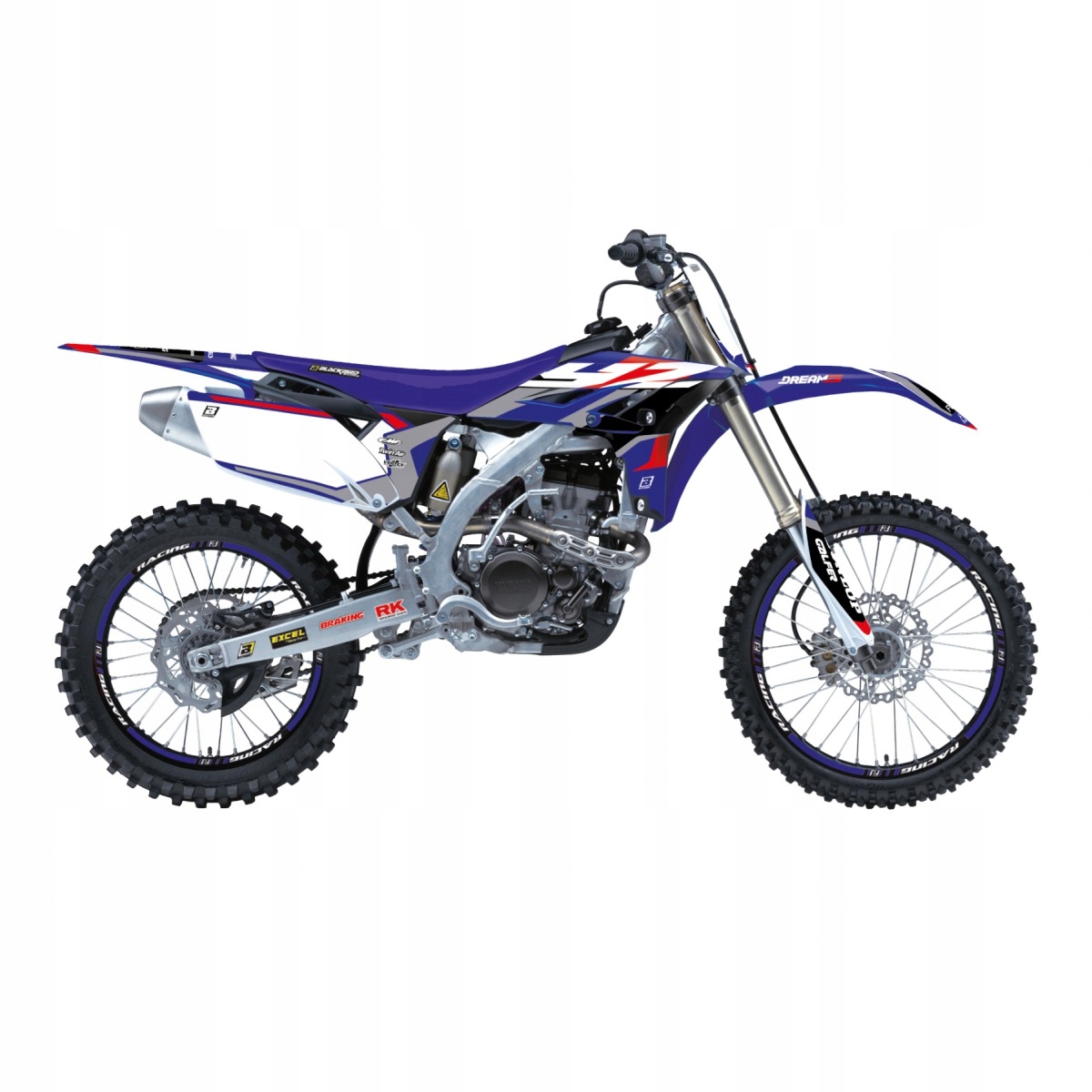Sada Nálepiek (oklein) Yamaha Yz 250F '10-'13 Dream 5 Modrá Čierna