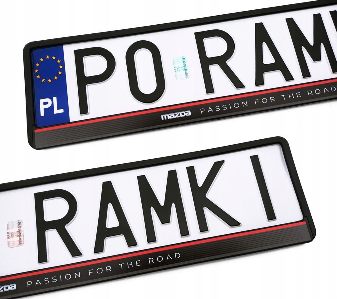 Mazda 3 6 CX-60 CX-8 CX-80 MX-30 MX-5 ramka do tablicy rejestracyjnej 1szt