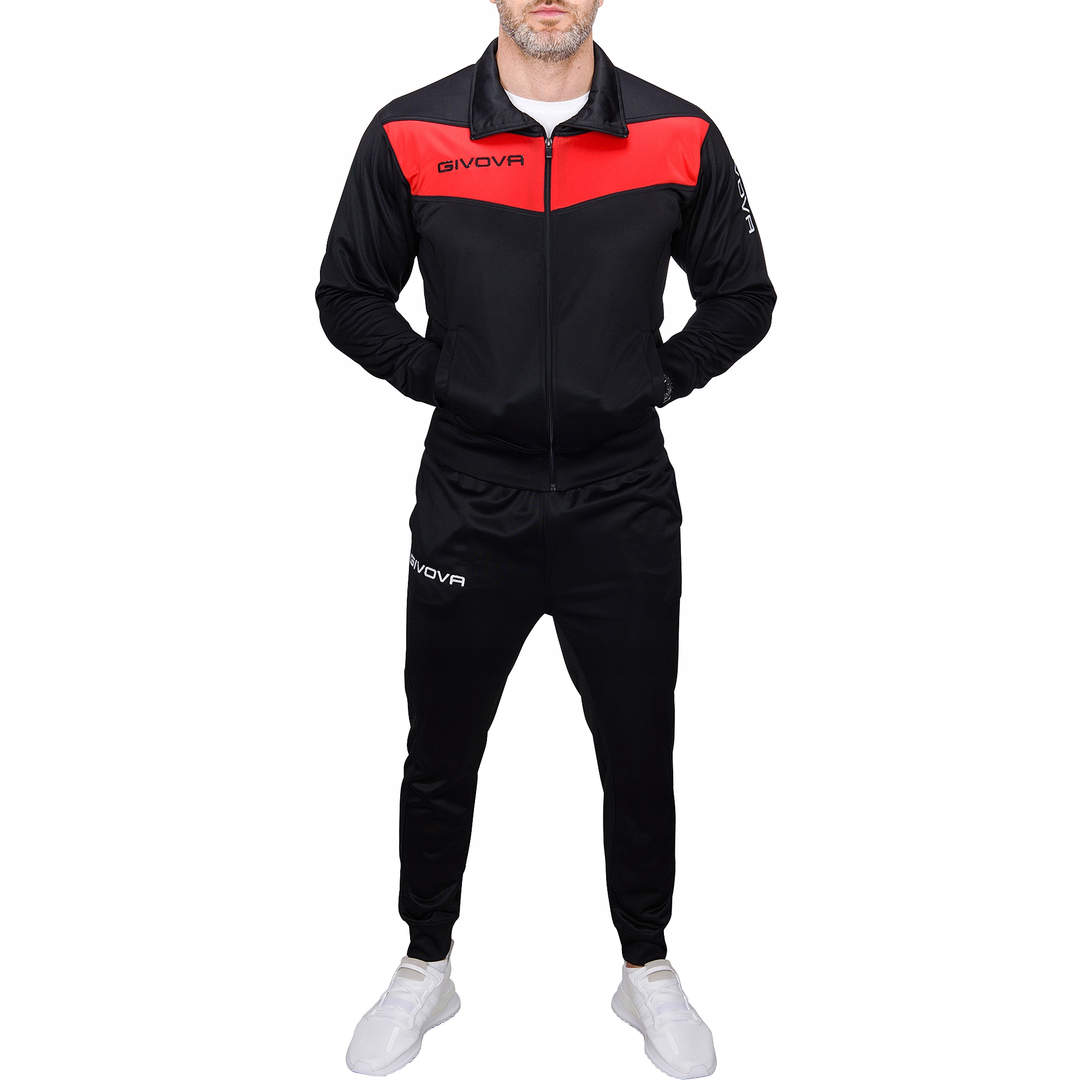 TR018-9 r. L GIVOVA VISA MĘSKI KOMPLET DRESOWY Rozmiar L