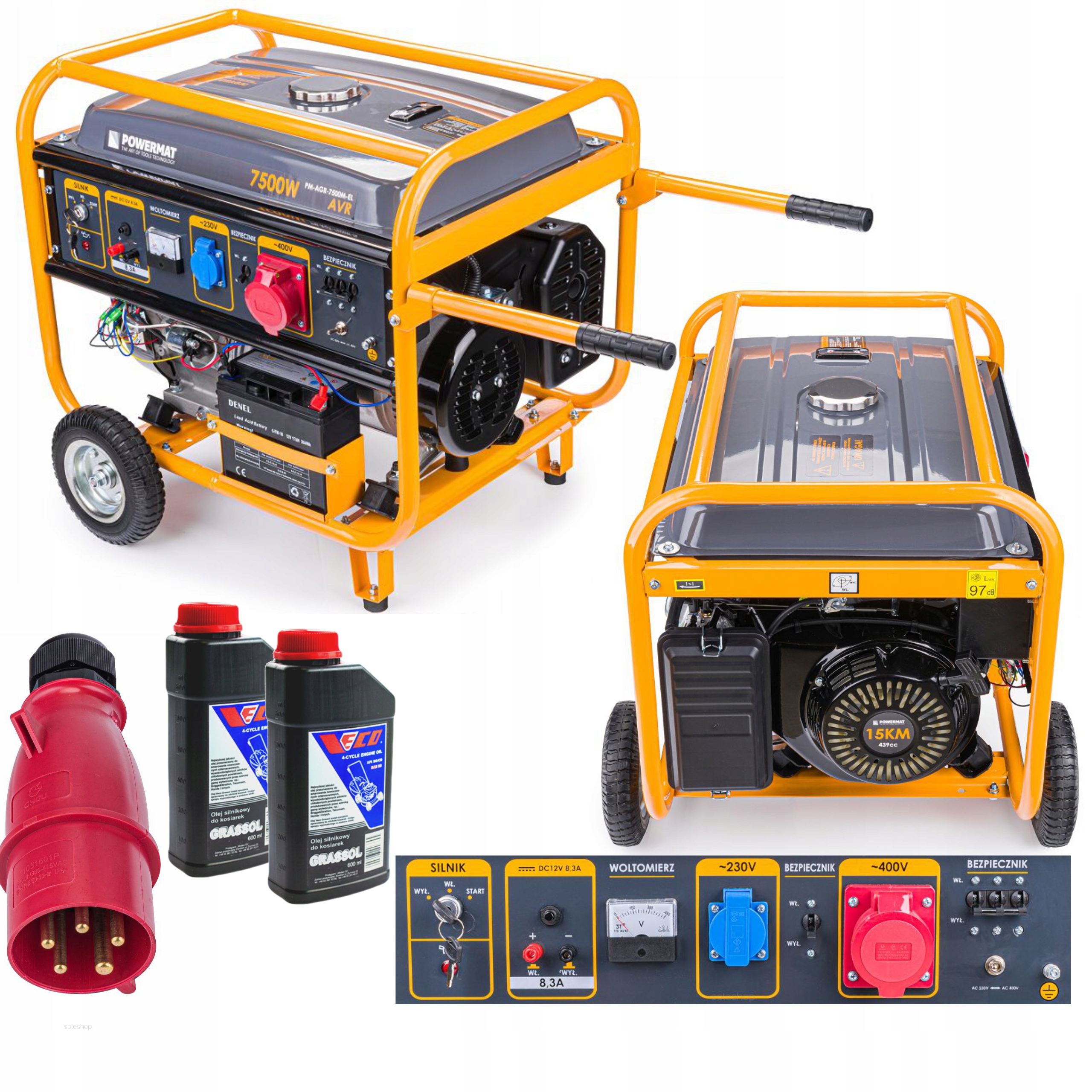 ELEKTROCENTRALA-GENERATOR-7500W-15KM-400V-230V-START-AVR-2xOLEJ-7-5