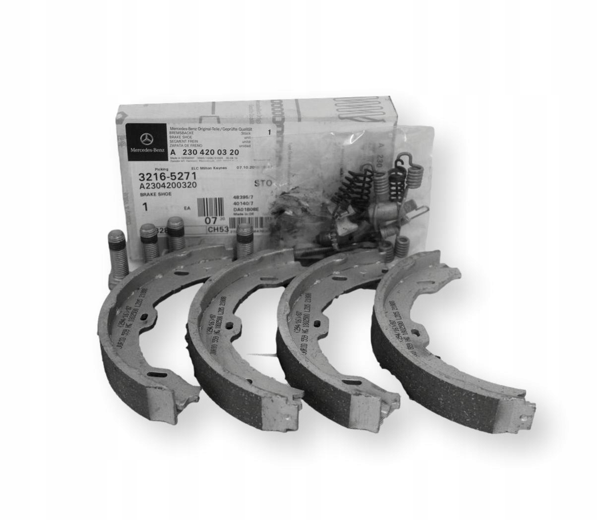 Mercedes W211 Cls Sl Sada brzdových čelistí Originální