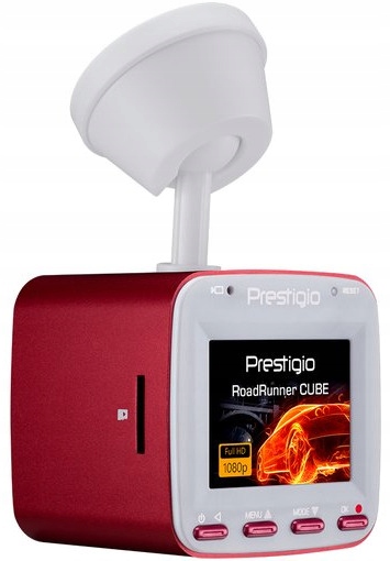 PRESTIGIO Wideorejestrator RoadRunner CUBE, FHD, WiFi, Czerwono Biały — 8