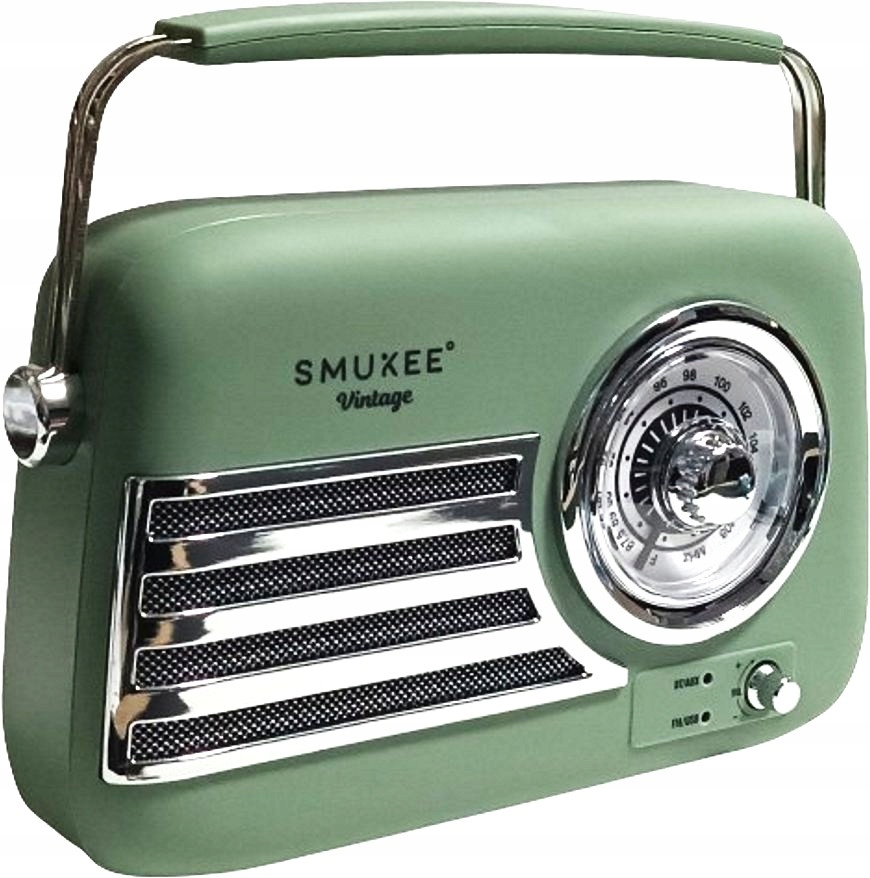 Radio przenośne Smukee 240382-SMV-GR zielony 5 W Głośnik bluetooth