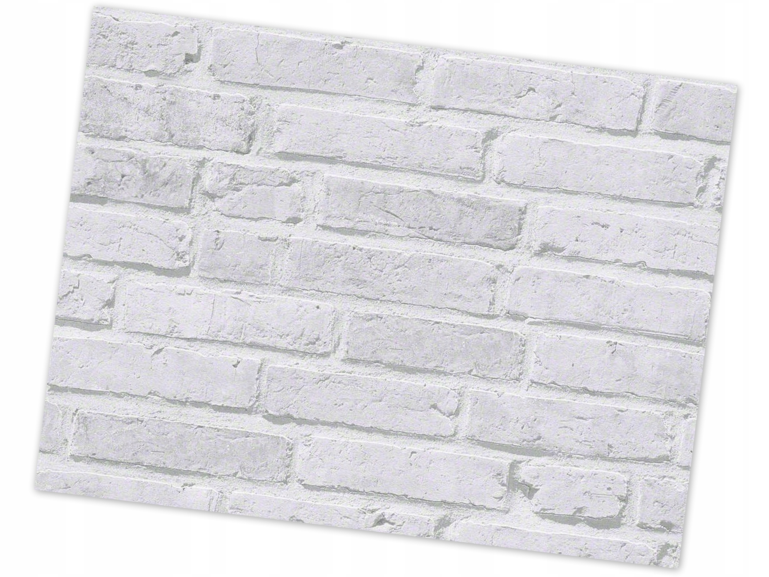 

Tapeta Cegła Jasnoszara Mur Efekt 3D Flizelina