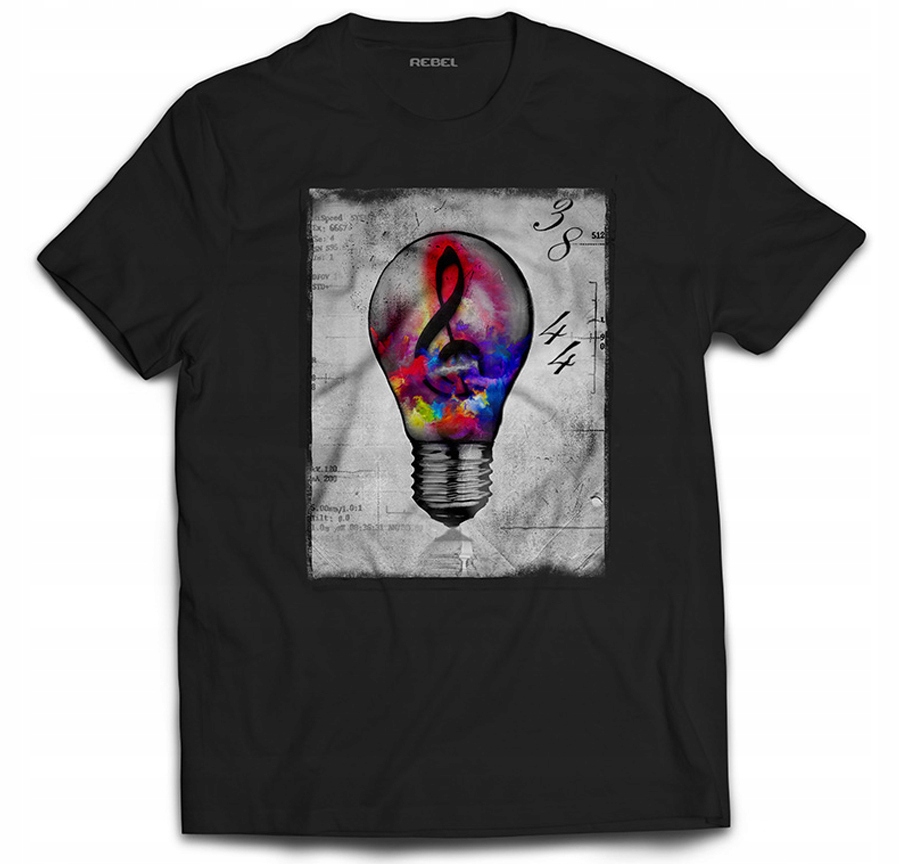 

Koszulka Prezent Dla Muzyka Nutka Żarówka S