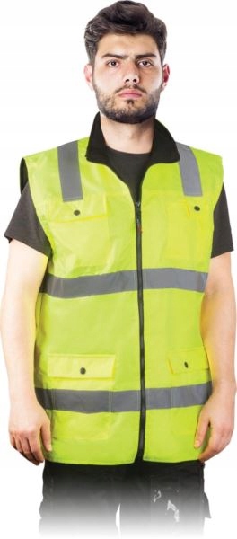 

Bezrękawnik ocieplany polarem ostrzegawczy r. XL