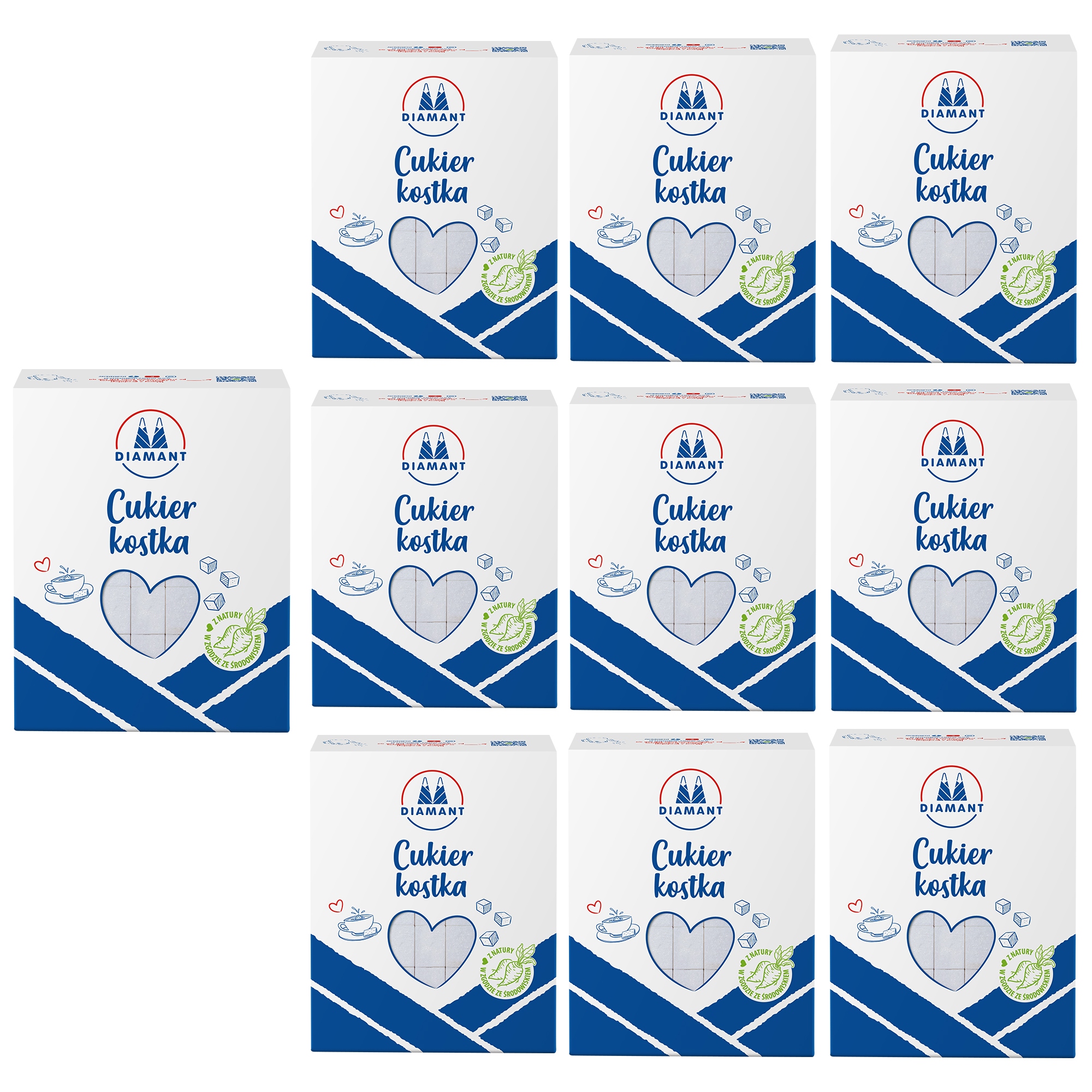 Levně Diamant Cukr kostka 500 g x 10 kusů