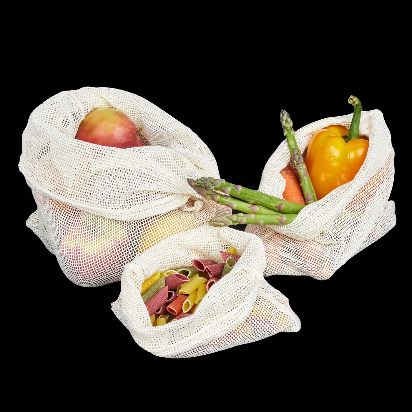 Woreczki bawełniane  No Waste 6 szt. różne rozmiary — 14