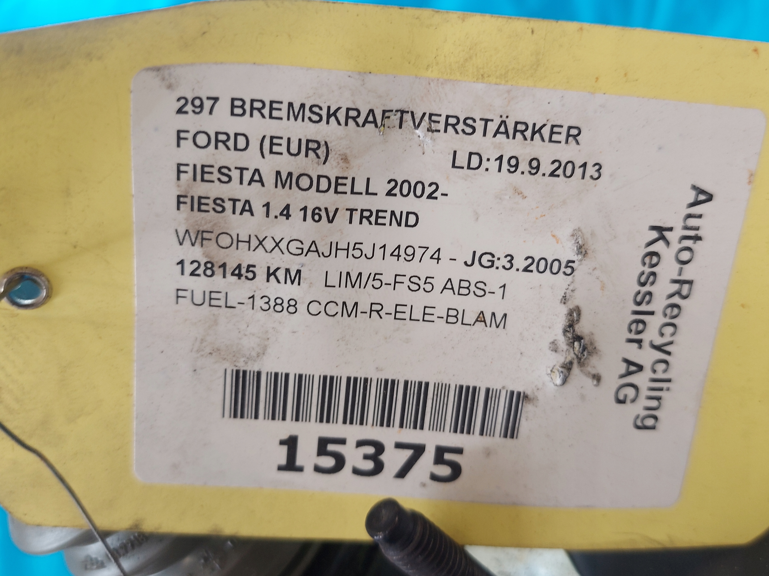 servo Pompa FIESTA 2005R 4S612B195KA 1.4 B