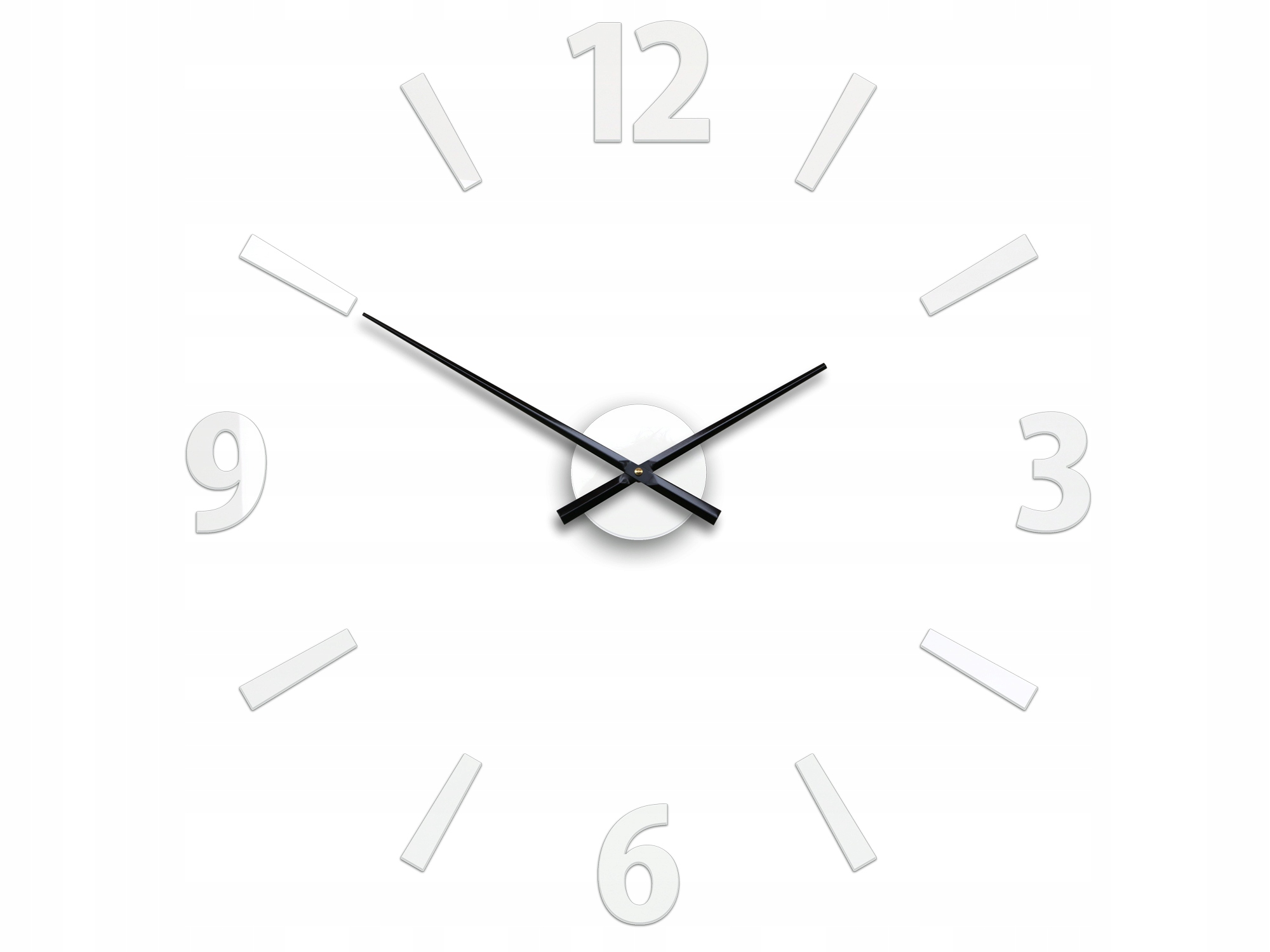 Zegar Ścienny KLAUS Biały 75 cm Naklejany