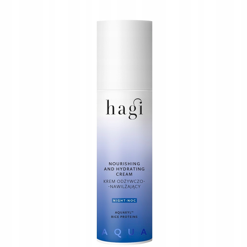 Výživný noční krém Aqua Zone s ceramidy a rýžovými proteiny Hagi 50 ml