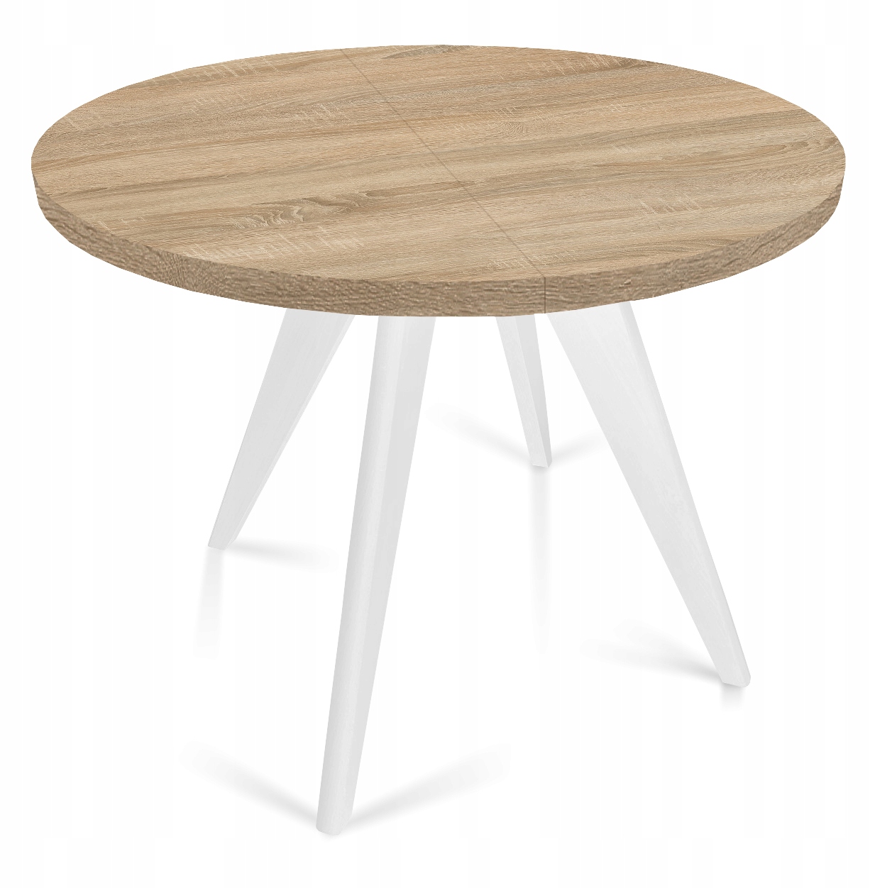 Stół okrągły FARO rozkładany 90/130 skandynawski Kolor mebla buk jasny